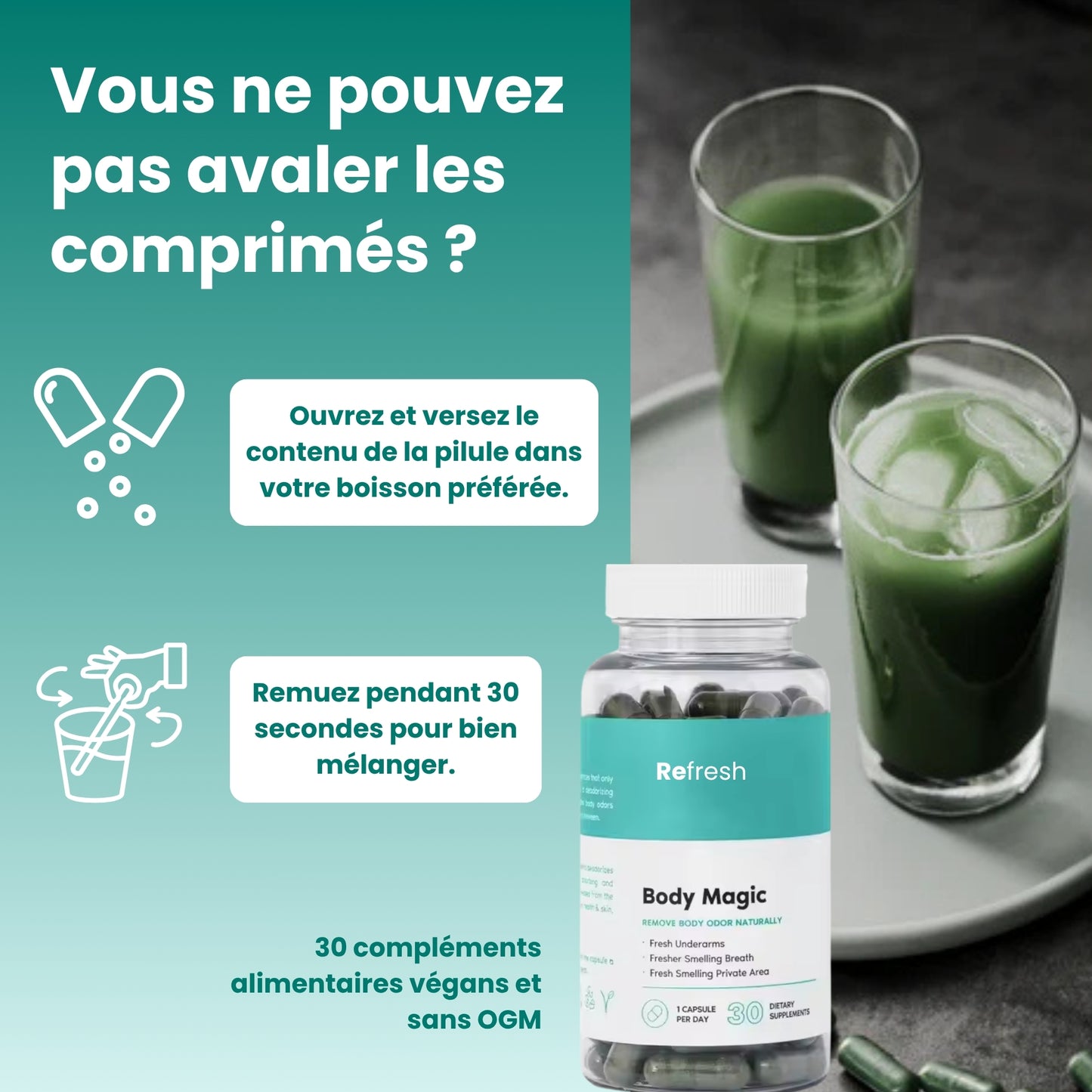 Refresh | Déodorant interne complet