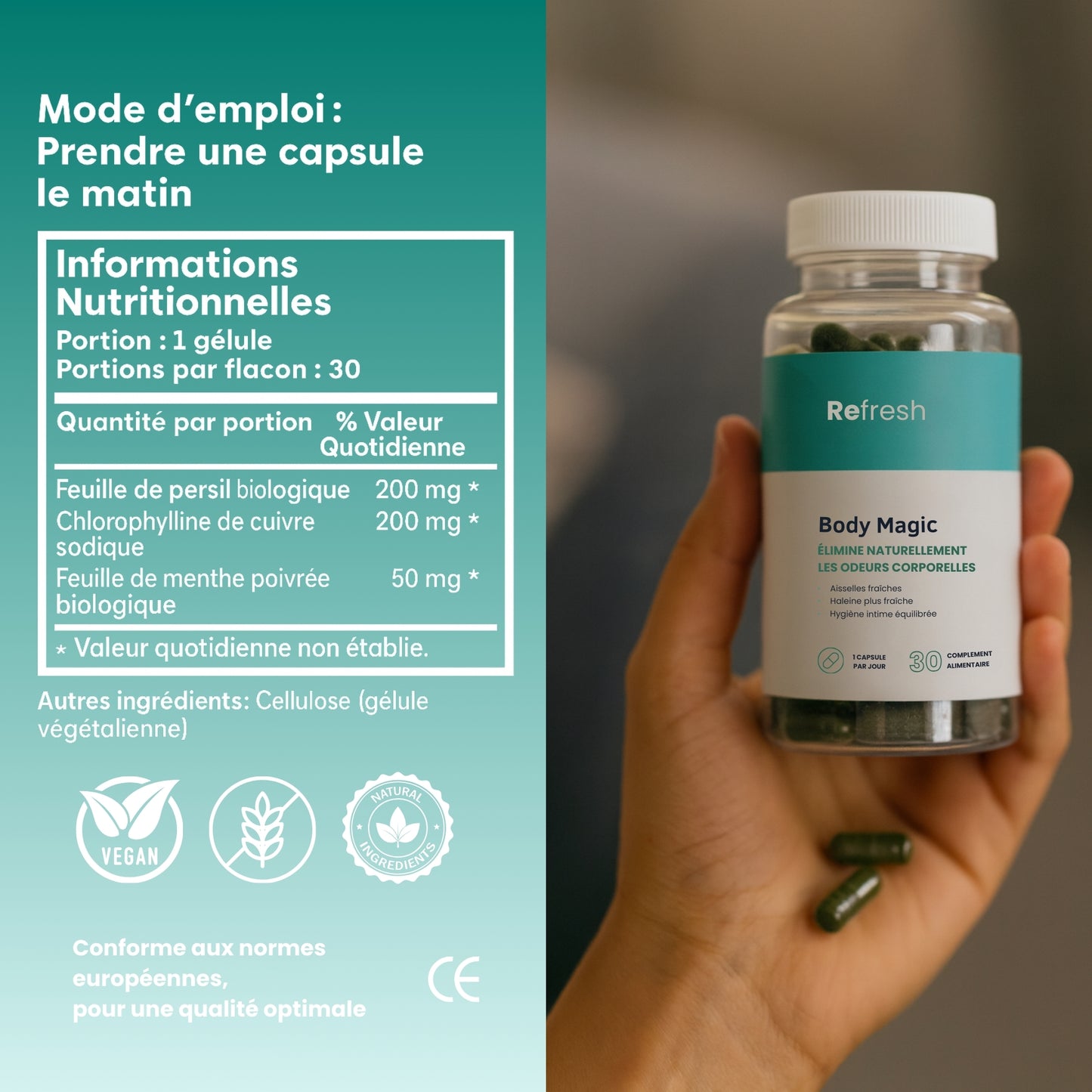 Refresh | Déodorant interne complet